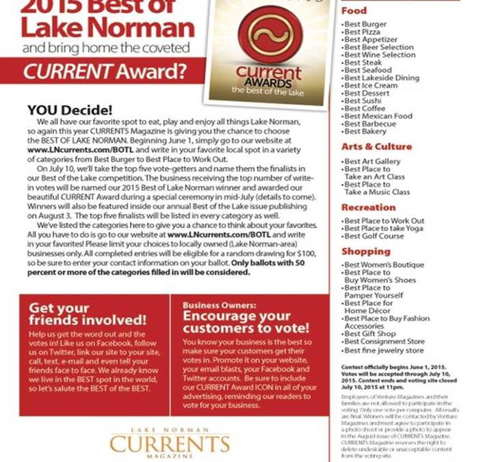 Lake Norman Currents Awards